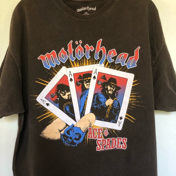Motörhead Ace of Spades Ter Band T Shirt - Picture 2 of 3